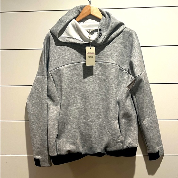 Kimi and Kai Tops - Kimi and Kai maternity cowl neck nursing hoodie sweatshirt